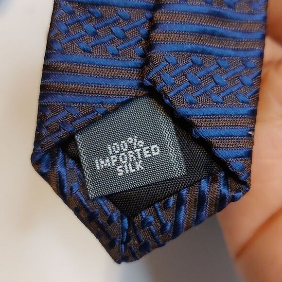 🔴 Peter Thomas by Superba Textured Silk Tie Made in USA - Picture 5 of 6